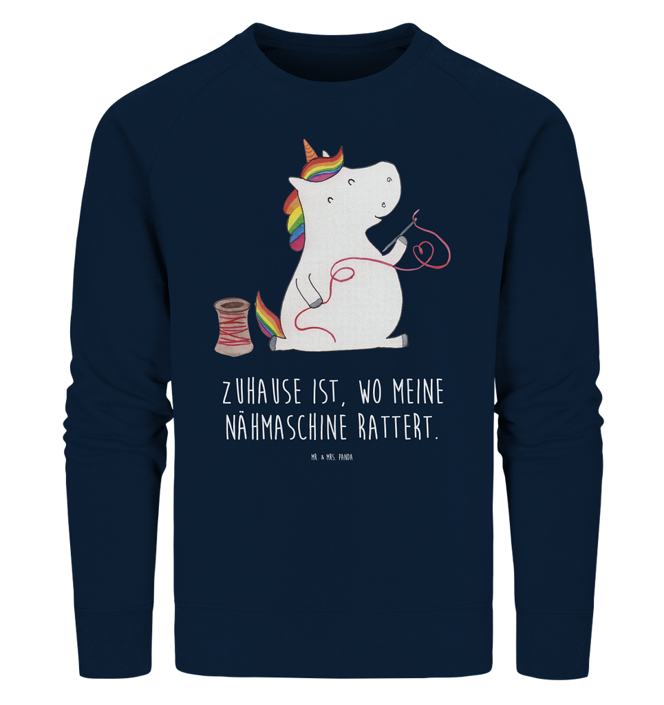 Organic Pullover Einhorn Näherin Pullover, Pullover Männer, Pullover Frauen, Sweatshirt, Sweatshirt Männer, Sweatshirt Frauen, Unisex, Einhorn, Einhörner, Einhorn Deko, Unicorn, Näherin, nähen, Mädchen, Freundin, Häkeln, Stricken, basteln, Nähzimmer