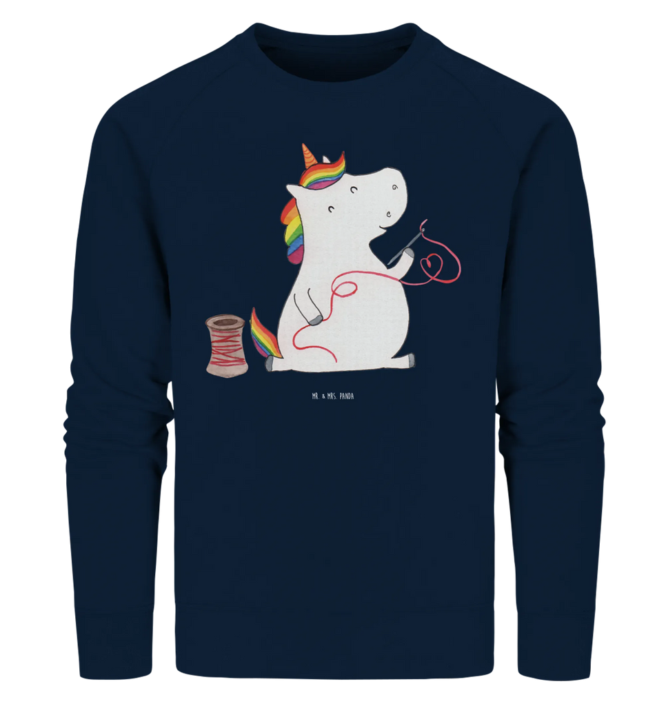 Organic Pullover Einhorn Näherin Pullover, Pullover Männer, Pullover Frauen, Sweatshirt, Sweatshirt Männer, Sweatshirt Frauen, Unisex, Einhorn, Einhörner, Einhorn Deko, Unicorn, Näherin, nähen, Mädchen, Freundin, Häkeln, Stricken, basteln, Nähzimmer