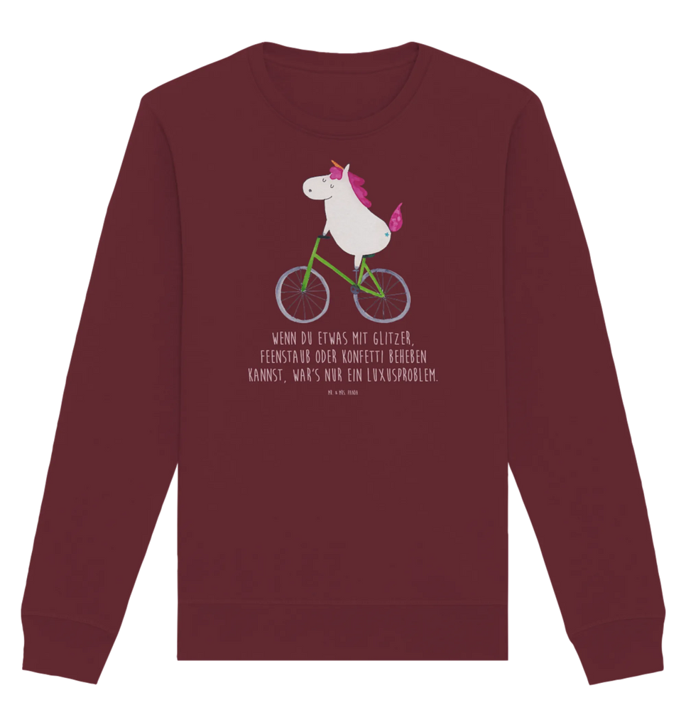 Organic Pullover Einhorn Radfahrer Pullover, Pullover Männer, Pullover Frauen, Sweatshirt, Sweatshirt Männer, Sweatshirt Frauen, Unisex, Einhorn, Einhörner, Einhorn Deko, Pegasus, Unicorn, Radfahren, Radfahrer, Rad, Bike, Feenstaub, Konfetti, Luxusproblem, Kummer, Liebeskummer