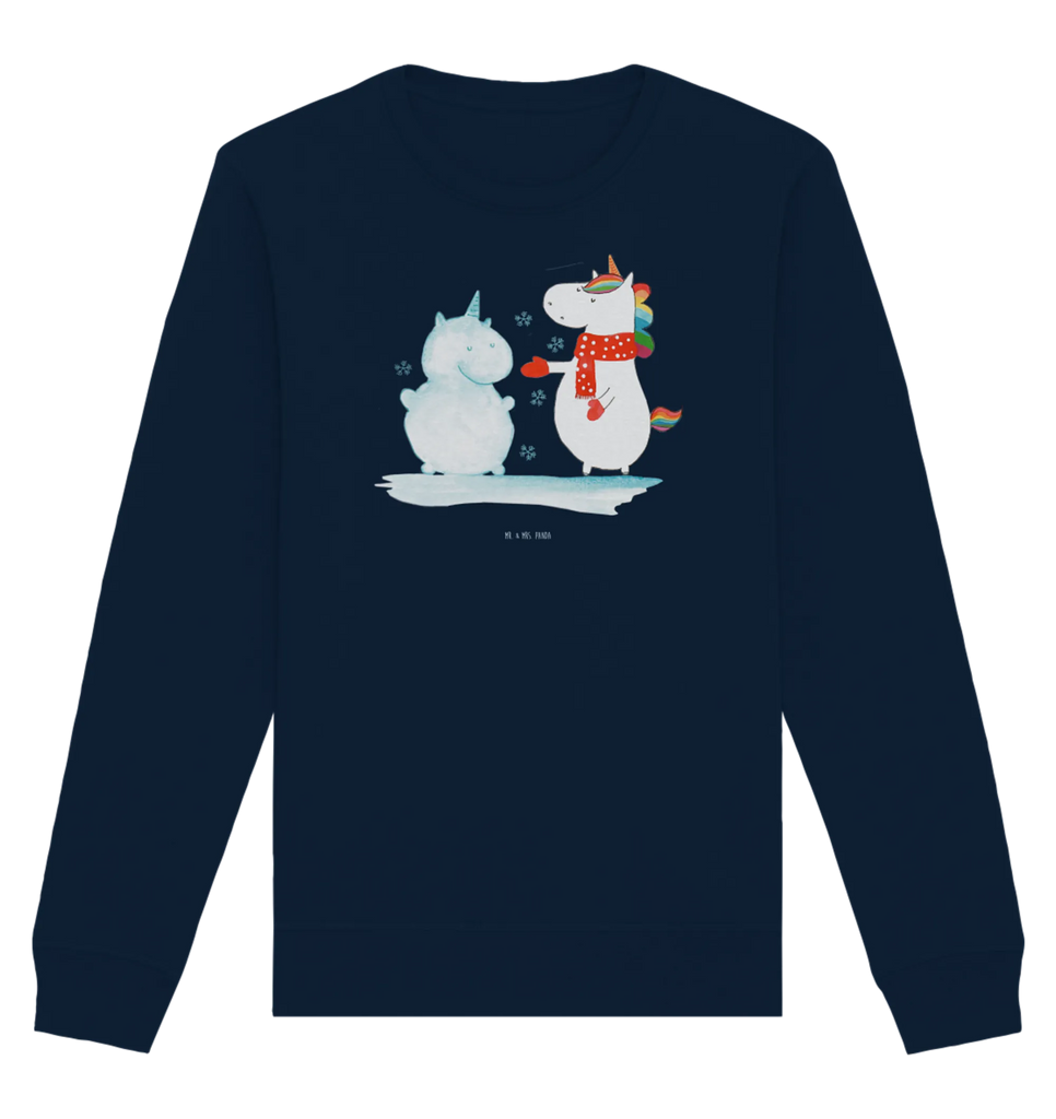 Organic Pullover Einhorn Schneemann Pullover, Pullover Männer, Pullover Frauen, Sweatshirt, Sweatshirt Männer, Sweatshirt Frauen, Unisex, Einhorn, Einhörner, Einhorn Deko, Pegasus, Unicorn, Schneemann, Winter, Schnee, Kuchen, Weihnachten, kalt, Mütze, Handschuhe, X-Mas