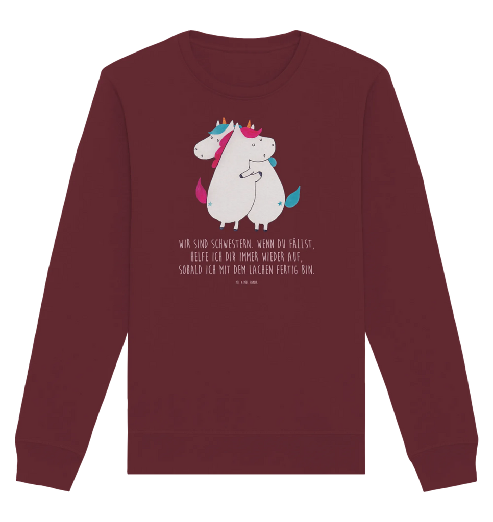 Organic Pullover Einhörner Umarmen Pullover, Pullover Männer, Pullover Frauen, Sweatshirt, Sweatshirt Männer, Sweatshirt Frauen, Unisex, Einhorn, Einhörner, Einhorn Deko, Unicorn, Freundinnen, Freundin, BFF, Schwester, Schwestern, Familie, Geschwister, Sister, Liebe