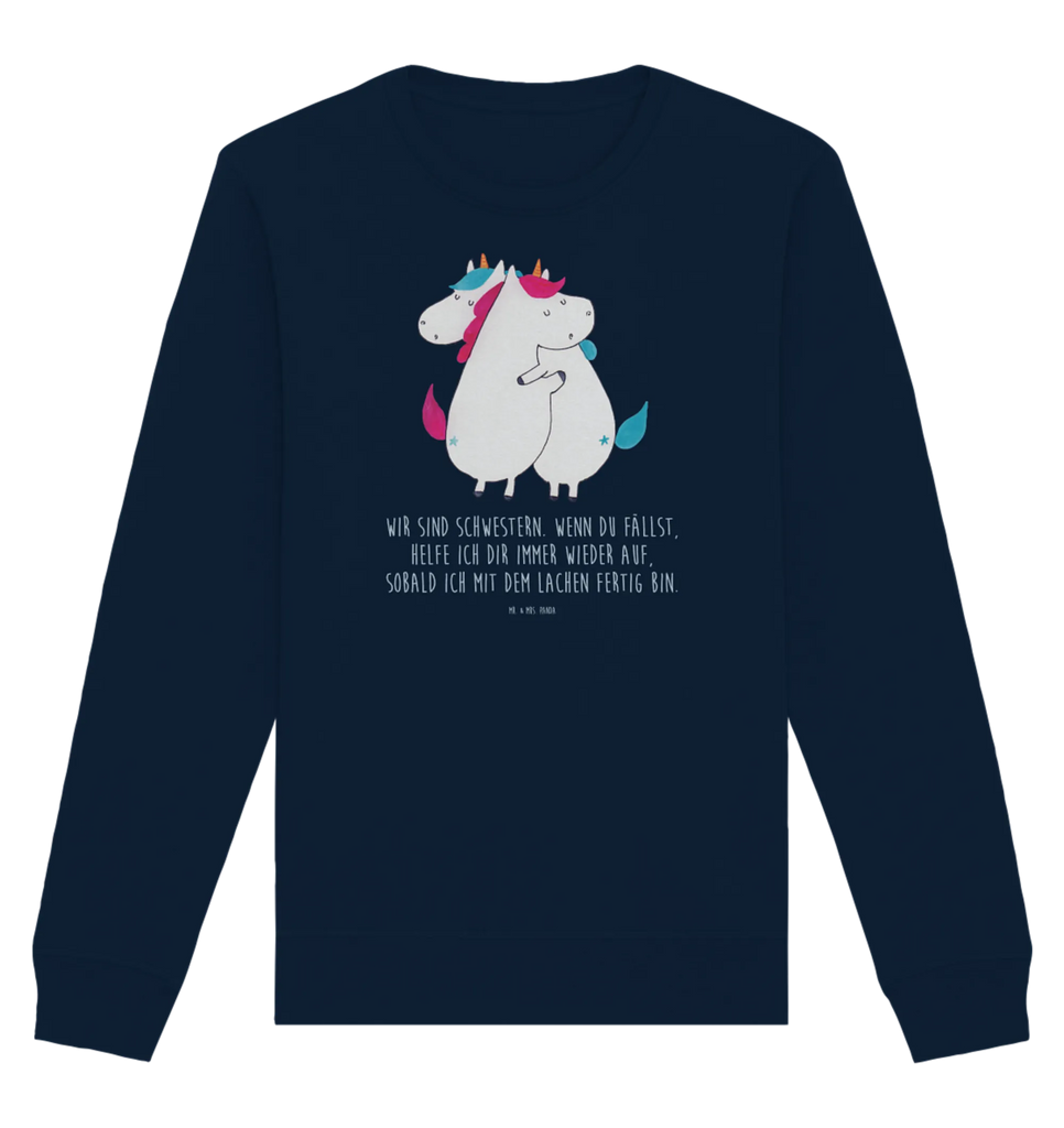 Organic Pullover Einhörner Umarmen Pullover, Pullover Männer, Pullover Frauen, Sweatshirt, Sweatshirt Männer, Sweatshirt Frauen, Unisex, Einhorn, Einhörner, Einhorn Deko, Unicorn, Freundinnen, Freundin, BFF, Schwester, Schwestern, Familie, Geschwister, Sister, Liebe