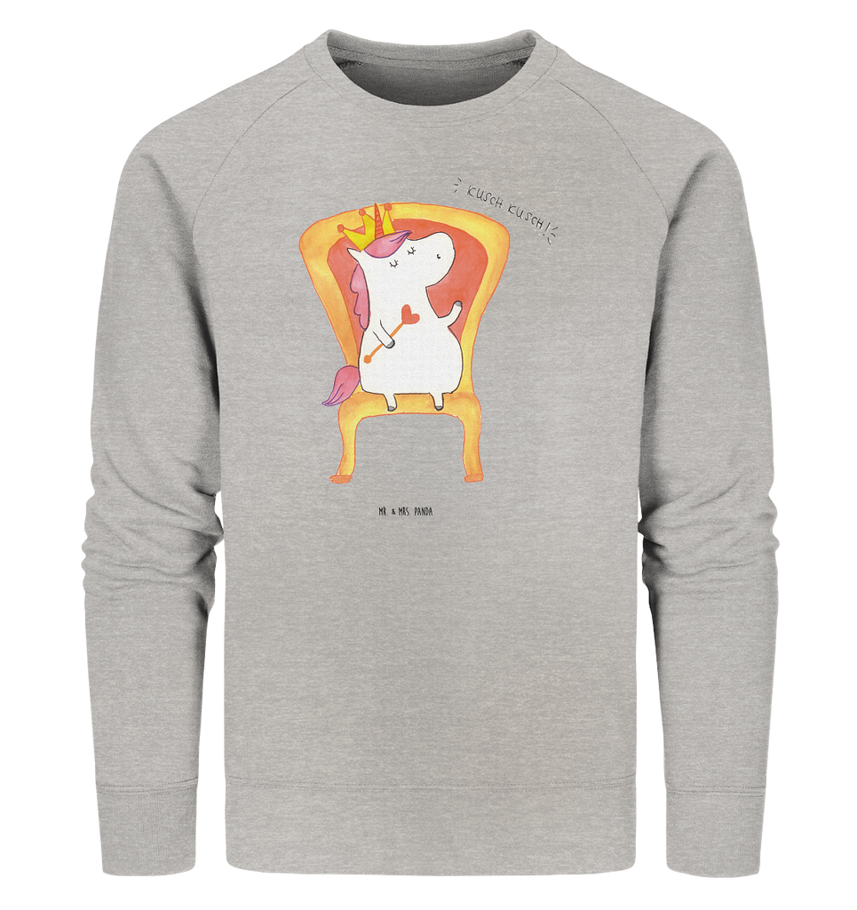 Organic Pullover Einhorn König Pullover, Pullover Männer, Pullover Frauen, Sweatshirt, Sweatshirt Männer, Sweatshirt Frauen, Unisex, Einhorn, Einhörner, Einhorn Deko, Pegasus, Unicorn, König, Präsident, Bundeskanzler, Herrscher, Kaiser, Prinzessin, Krone