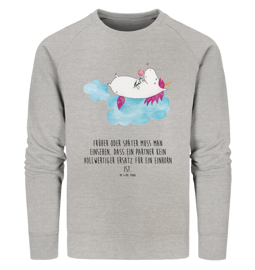 Organic Pullover Einhorn Verliebt Pullover, Pullover Männer, Pullover Frauen, Sweatshirt, Sweatshirt Männer, Sweatshirt Frauen, Unisex, Einhorn, Einhörner, Einhorn Deko, Pegasus, Unicorn, verliebt, Liebe, Liebesbeweis, Freundin, Wolke