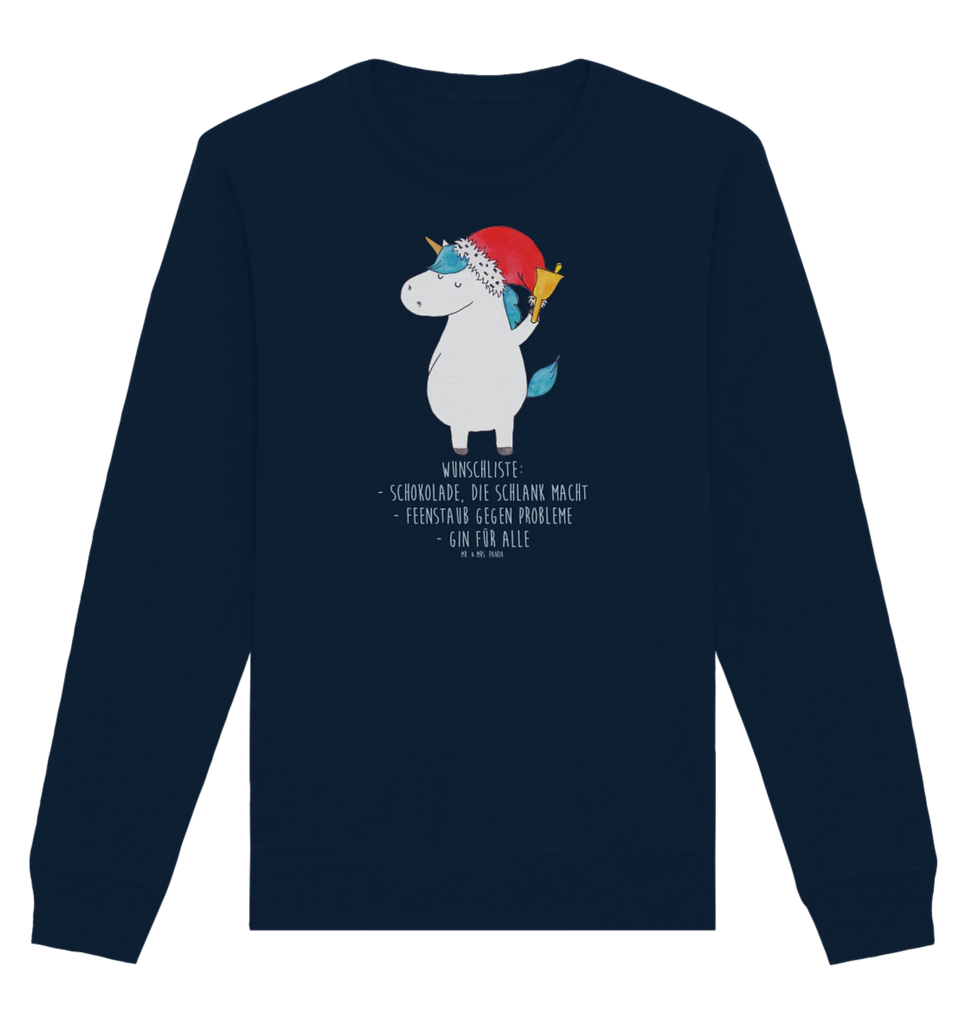 Organic Pullover Einhorn Weihnachtsmann Pullover, Pullover Männer, Pullover Frauen, Sweatshirt, Sweatshirt Männer, Sweatshirt Frauen, Unisex, Einhorn, Einhörner, Einhorn Deko, Pegasus, Unicorn, Gin, Schokolade, Schoki, Weihnachten, Weihnachtsmann, Nikolaus, Wunschzettel, Wunschliste, Feenstaub