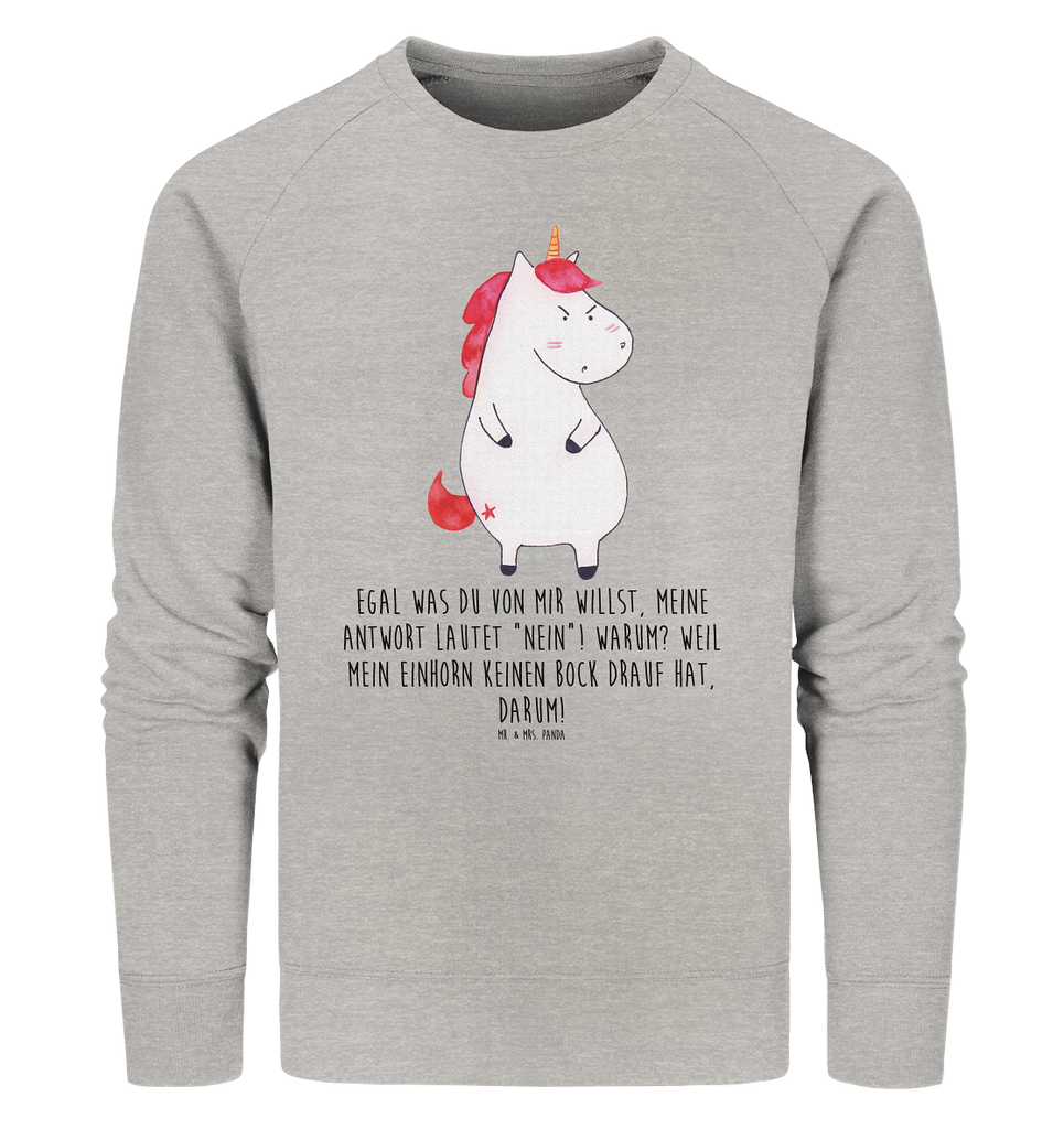 Organic Pullover Einhorn Wut Pullover, Pullover Männer, Pullover Frauen, Sweatshirt, Sweatshirt Männer, Sweatshirt Frauen, Unisex, Einhorn, Einhörner, Einhorn Deko, Pegasus, Unicorn, Realität, Ansage, lustlos, nein, Büro, Arbeit, wütend, dumme Fragen, lustig, Spaß, Geschenk