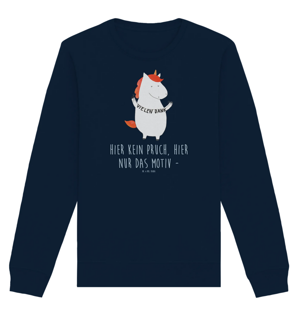 Organic Pullover Einhorn Dankeschön Pullover, Pullover Männer, Pullover Frauen, Sweatshirt, Sweatshirt Männer, Sweatshirt Frauen, Unisex, Einhorn, Einhörner, Einhorn Deko, Pegasus, Unicorn, Danke, vielen Dank, Dankeschön, Danksagung