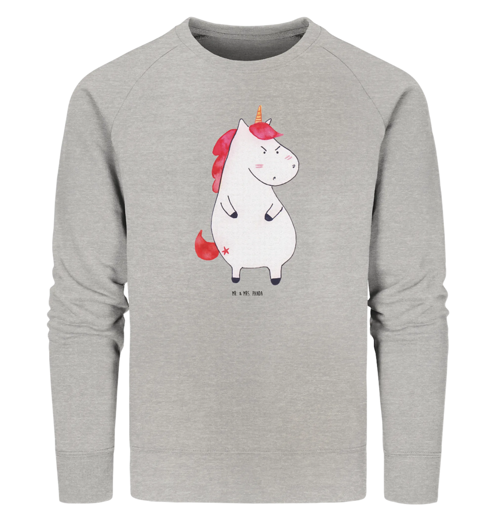 Organic Pullover Einhorn Wut Pullover, Pullover Männer, Pullover Frauen, Sweatshirt, Sweatshirt Männer, Sweatshirt Frauen, Unisex, Einhorn, Einhörner, Einhorn Deko, Pegasus, Unicorn, Realität, Ansage, lustlos, nein, Büro, Arbeit, wütend, dumme Fragen, lustig, Spaß, Geschenk