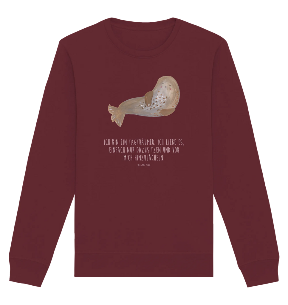 Organic Pullover Robbe Lachen Pullover, Pullover Männer, Pullover Frauen, Sweatshirt, Sweatshirt Männer, Sweatshirt Frauen, Unisex, Tiermotive, Gute Laune, lustige Sprüche, Tiere, Robbe, Robben, Seehund, Strand, Meerestier, Ostsee, Nordsee