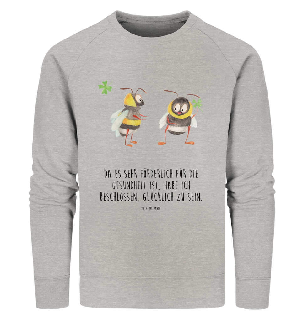 Organic Pullover Hummeln Kleeblatt Pullover, Pullover Männer, Pullover Frauen, Sweatshirt, Sweatshirt Männer, Sweatshirt Frauen, Unisex, Tiermotive, Gute Laune, lustige Sprüche, Tiere, Hummel, Biene, Spruch positiv, Biene Deko, Spruch schön, glücklich sein, glücklich werden, Spruch fröhlich