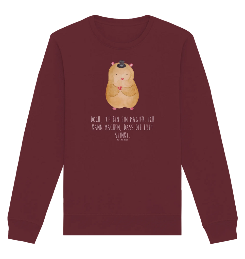 Organic Pullover Hamster Hut Pullover, Pullover Männer, Pullover Frauen, Sweatshirt, Sweatshirt Männer, Sweatshirt Frauen, Unisex, Tiermotive, Gute Laune, lustige Sprüche, Tiere, Hamster, Hut, Magier, Zylinder, Zwerghamster, Zauberer