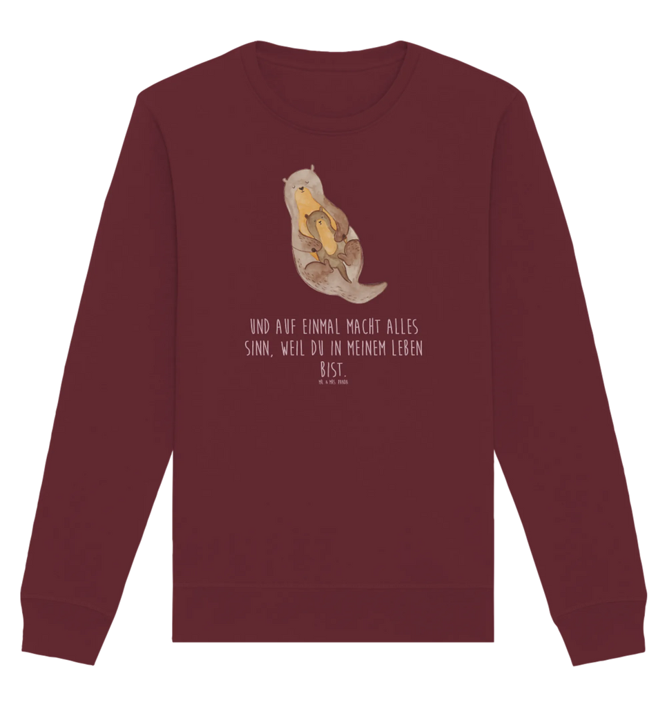 Organic Pullover Otter Kind Pullover, Pullover Männer, Pullover Frauen, Sweatshirt, Sweatshirt Männer, Sweatshirt Frauen, Unisex, Otter, Fischotter, Seeotter, Otter Seeotter See Otter