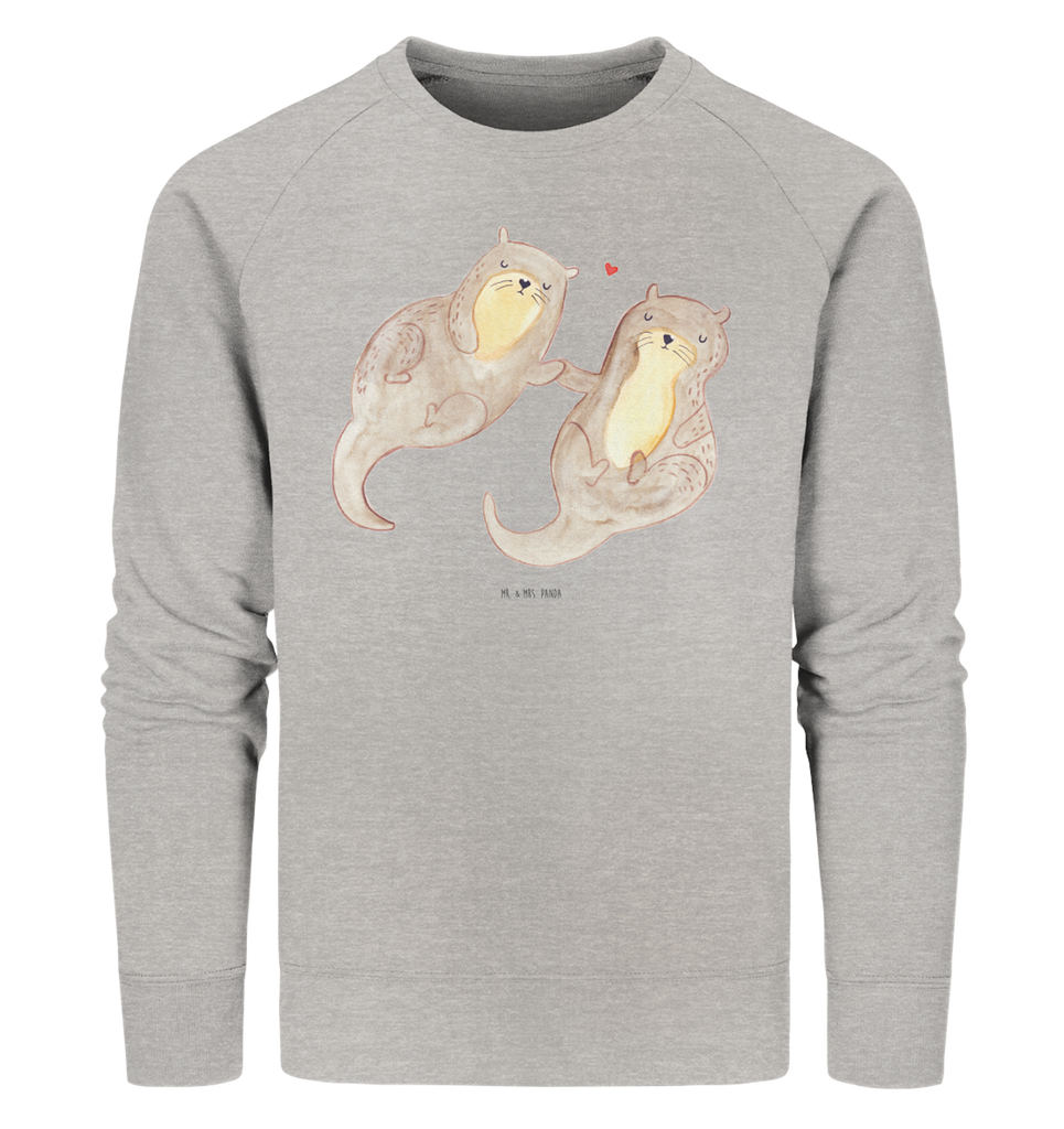 Organic Pullover Otter Hände halten Pullover, Pullover Männer, Pullover Frauen, Sweatshirt, Sweatshirt Männer, Sweatshirt Frauen, Unisex, Otter, Fischotter, Seeotter, Otter Seeotter See Otter