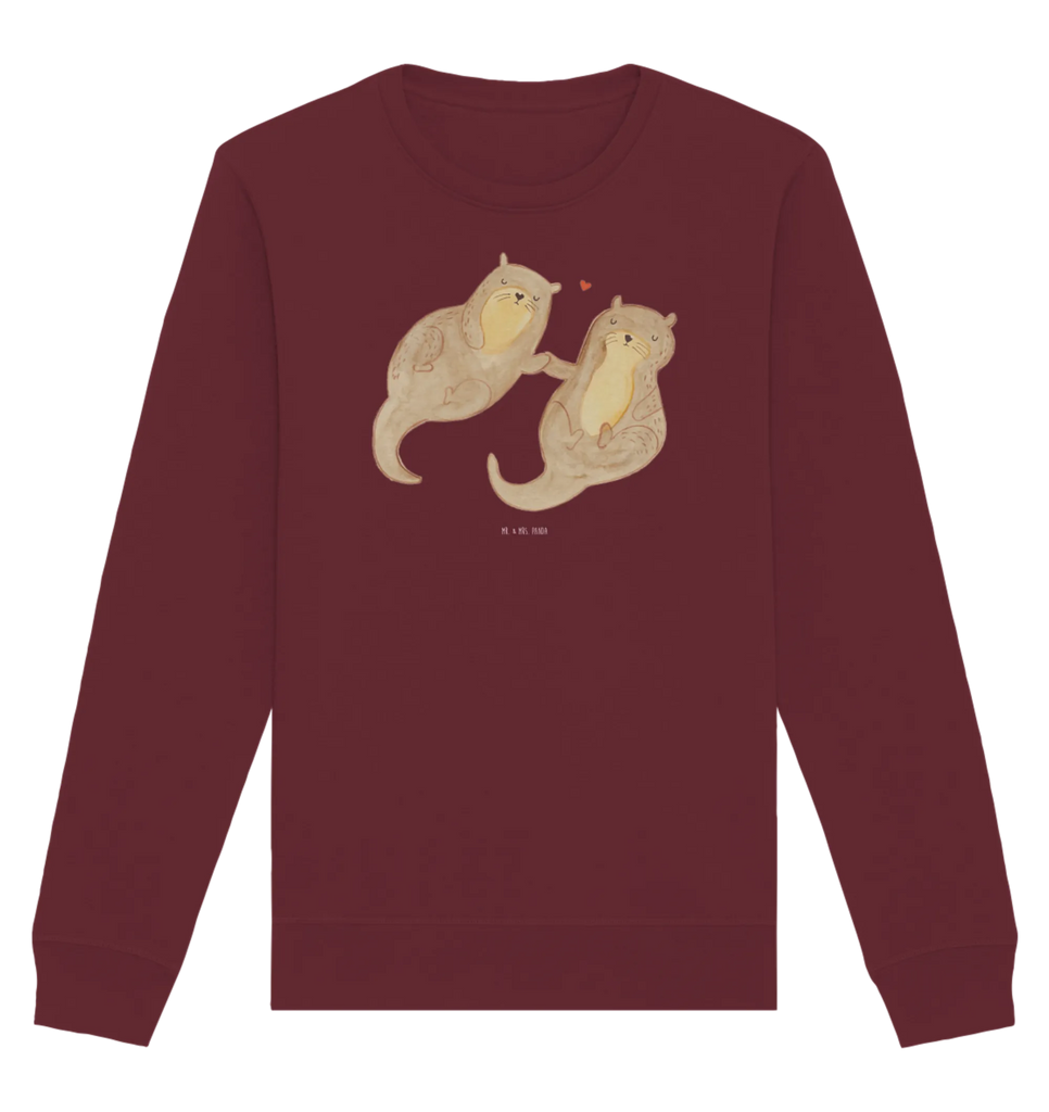 Organic Pullover Otter Hände halten Pullover, Pullover Männer, Pullover Frauen, Sweatshirt, Sweatshirt Männer, Sweatshirt Frauen, Unisex, Otter, Fischotter, Seeotter, Otter Seeotter See Otter