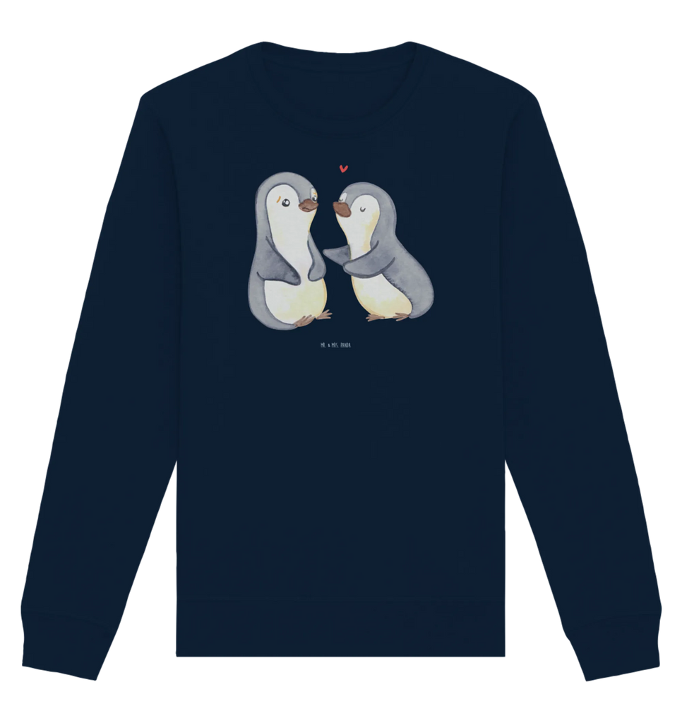 Organic Pullover Pinguine trösten Pullover, Pullover Männer, Pullover Frauen, Sweatshirt, Sweatshirt Männer, Sweatshirt Frauen, Unisex, Liebe, Partner, Freund, Freundin, Ehemann, Ehefrau, Heiraten, Verlobung, Heiratsantrag, Liebesgeschenk, Jahrestag, Hocheitstag, Valentinstag, Geschenk für Frauen, Hochzeitstag, Mitbringsel, Geschenk für Freundin, Geschenk für Partner, Liebesbeweis, für Männer, für Ehemann