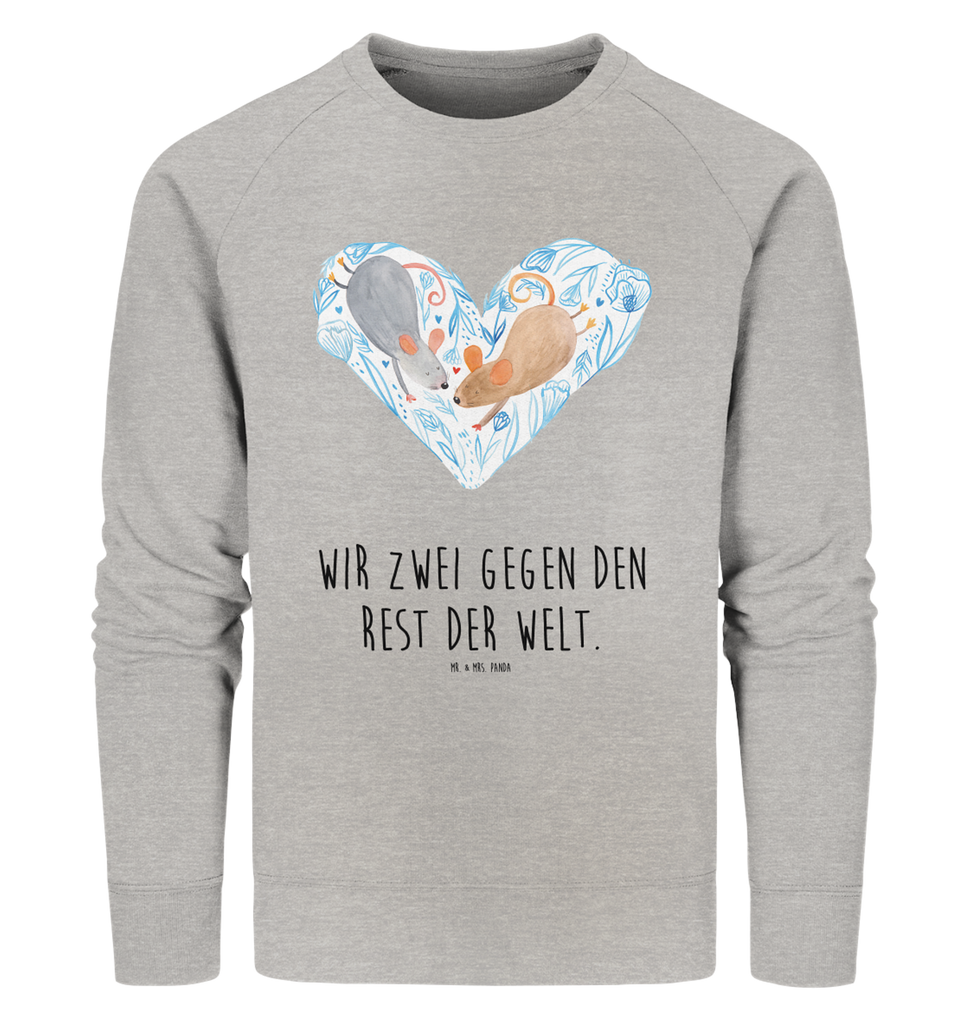 Organic Pullover Mäuse Herz Pullover, Pullover Männer, Pullover Frauen, Sweatshirt, Sweatshirt Männer, Sweatshirt Frauen, Unisex, Liebe, Partner, Freund, Freundin, Ehemann, Ehefrau, Heiraten, Verlobung, Heiratsantrag, Liebesgeschenk, Jahrestag, Hocheitstag, Maus, Mäuse, Liebesbotschaft, Liebesbeweis, Hochzeit, Lieblingsmensch, Gemeinsamkeit, Love, Geschenk für zwei