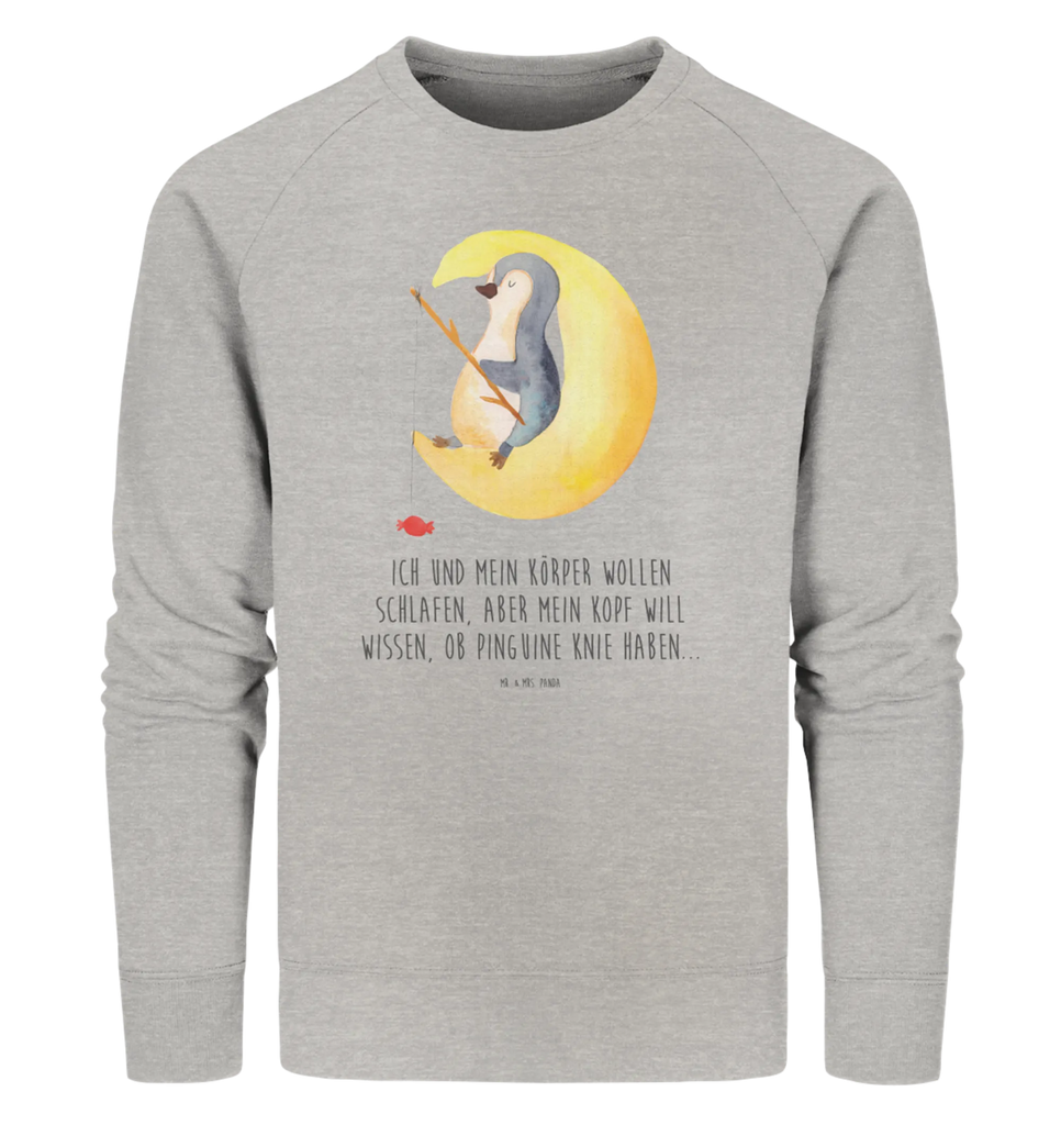 Organic Pullover Pinguin Mond Pullover, Pullover Männer, Pullover Frauen, Sweatshirt, Sweatshirt Männer, Sweatshirt Frauen, Unisex, Pinguin, Pinguine, Spruch, schlafen, Nachtruhe, Einschlafen, Schlafzimmer, Schlafstörungen, Gästezimmer