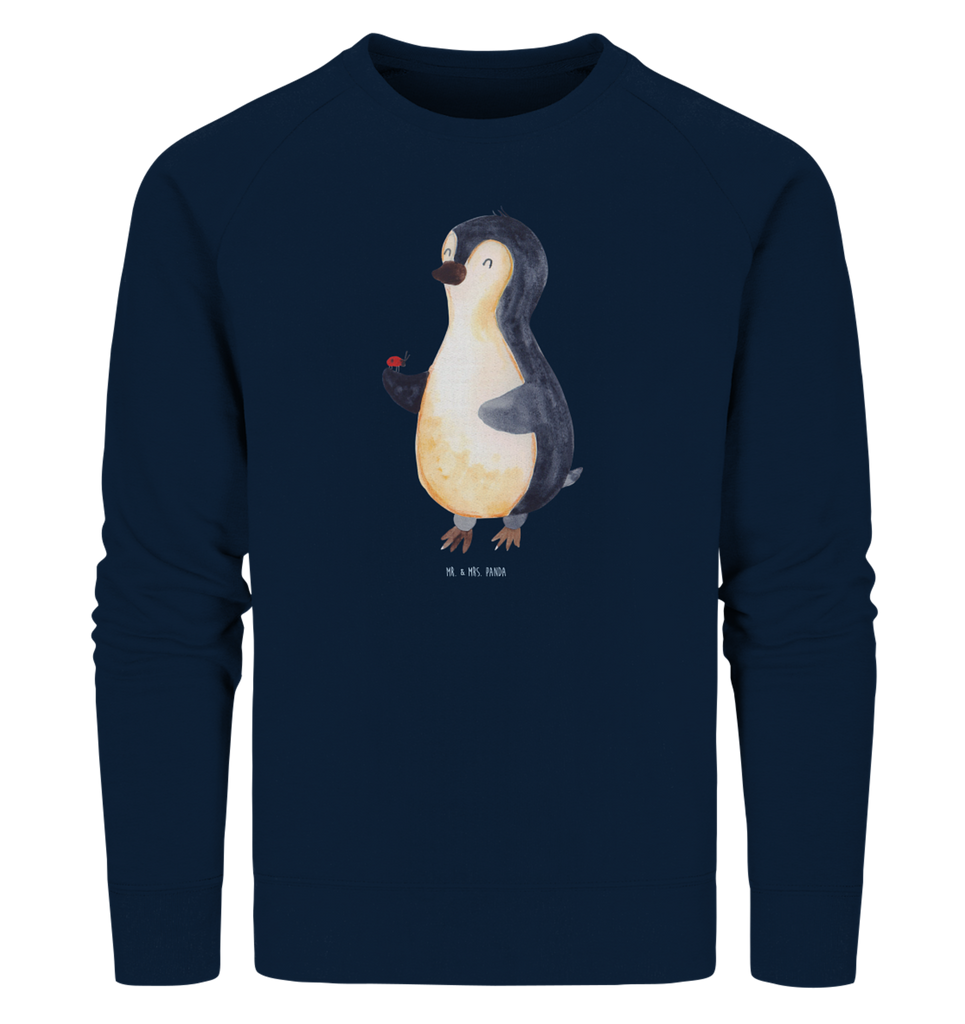 Organic Pullover Pinguin Marienkäfer Pullover, Pullover Männer, Pullover Frauen, Sweatshirt, Sweatshirt Männer, Sweatshirt Frauen, Unisex, Pinguin, Pinguine, Marienkäfer, Liebe, Wunder, Glück, Freude, Lebensfreude