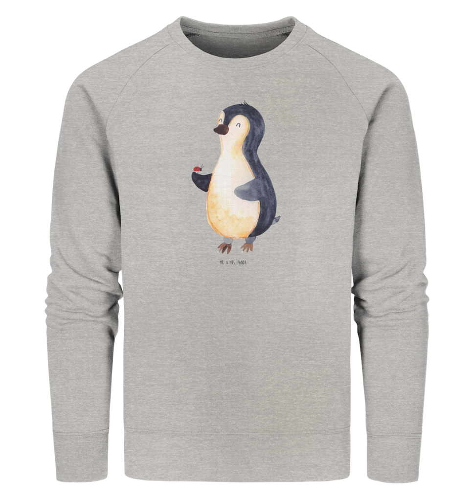 Organic Pullover Pinguin Marienkäfer Pullover, Pullover Männer, Pullover Frauen, Sweatshirt, Sweatshirt Männer, Sweatshirt Frauen, Unisex, Pinguin, Pinguine, Marienkäfer, Liebe, Wunder, Glück, Freude, Lebensfreude