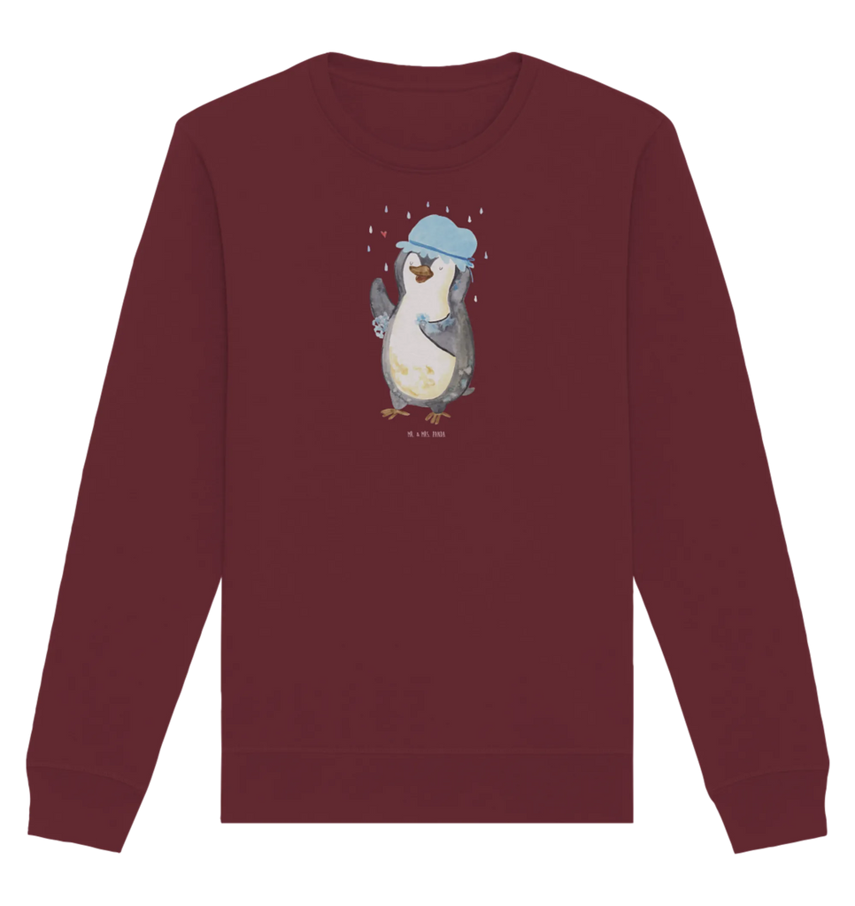 Organic Pullover Pinguin Duschen Pullover, Pullover Männer, Pullover Frauen, Sweatshirt, Sweatshirt Männer, Sweatshirt Frauen, Unisex, Pinguin, Pinguine, Dusche, duschen, Lebensmotto, Motivation, Neustart, Neuanfang, glücklich sein