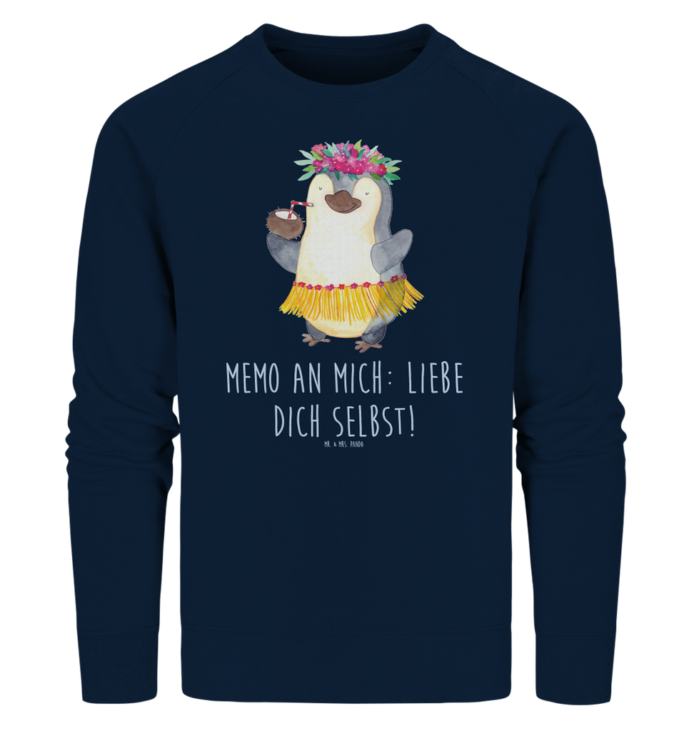 Organic Pullover Pinguin Kokosnuss Pullover, Pullover Männer, Pullover Frauen, Sweatshirt, Sweatshirt Männer, Sweatshirt Frauen, Unisex, Pinguin, Aloha, Hawaii, Urlaub, Kokosnuss, Pinguine