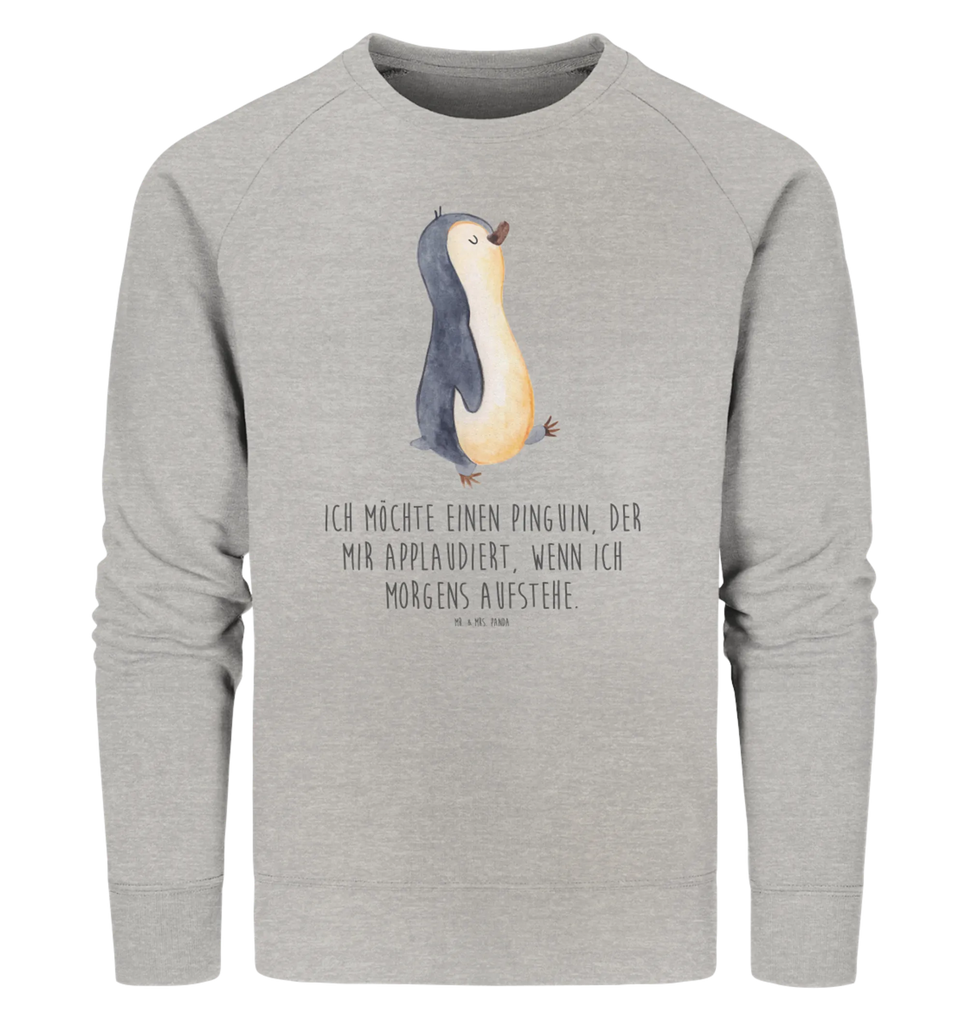 Organic Pullover Pinguin marschieren Pullover, Pullover Männer, Pullover Frauen, Sweatshirt, Sweatshirt Männer, Sweatshirt Frauen, Unisex, Pinguin, Pinguine, Frühaufsteher, Langschläfer, Bruder, Schwester, Familie