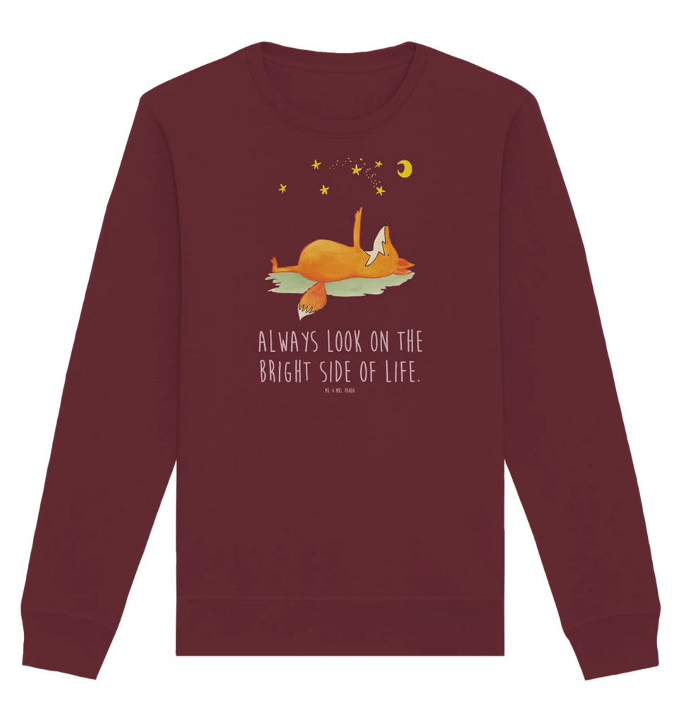 Organic Pullover Fuchs Sterne Pullover, Pullover Männer, Pullover Frauen, Sweatshirt, Sweatshirt Männer, Sweatshirt Frauen, Unisex, Fuchs, Füchse, tröstende Worte, Spruch positiv, Spruch schön, Romantik, Always Look on the Bright Side of Life