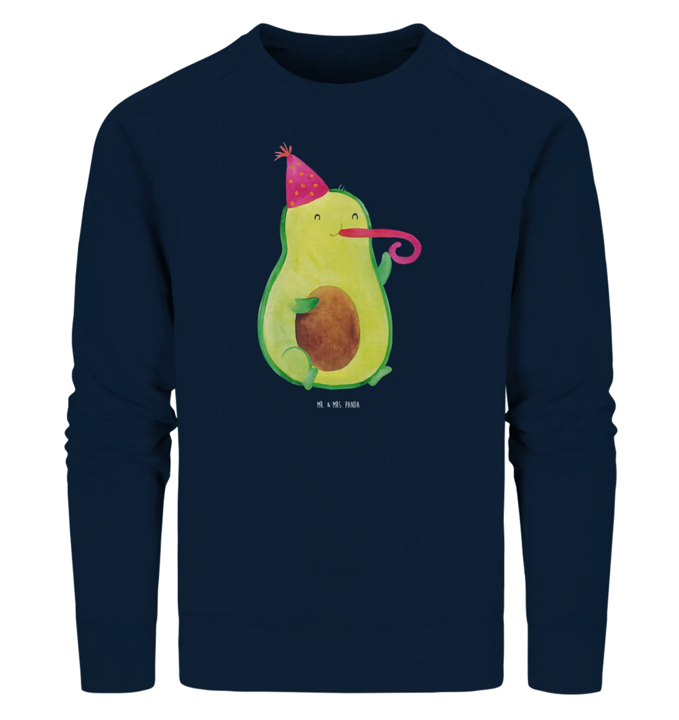 Organic Pullover Avocado Feier Pullover, Pullover Männer, Pullover Frauen, Sweatshirt, Sweatshirt Männer, Sweatshirt Frauen, Unisex, Avocado, Veggie, Vegan, Gesund, Party, Feierlichkeit, Feier, Fete, Geburtstag, Gute Laune, Tröte