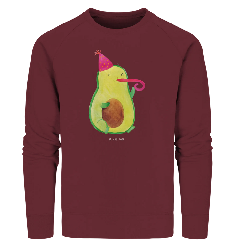 Organic Pullover Avocado Feier Pullover, Pullover Männer, Pullover Frauen, Sweatshirt, Sweatshirt Männer, Sweatshirt Frauen, Unisex, Avocado, Veggie, Vegan, Gesund, Party, Feierlichkeit, Feier, Fete, Geburtstag, Gute Laune, Tröte