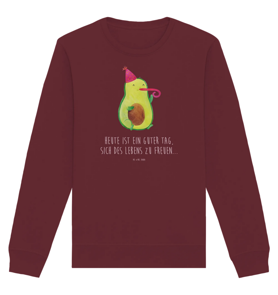 Organic Pullover Avocado Feier Pullover, Pullover Männer, Pullover Frauen, Sweatshirt, Sweatshirt Männer, Sweatshirt Frauen, Unisex, Avocado, Veggie, Vegan, Gesund, Party, Feierlichkeit, Feier, Fete, Geburtstag, Gute Laune, Tröte