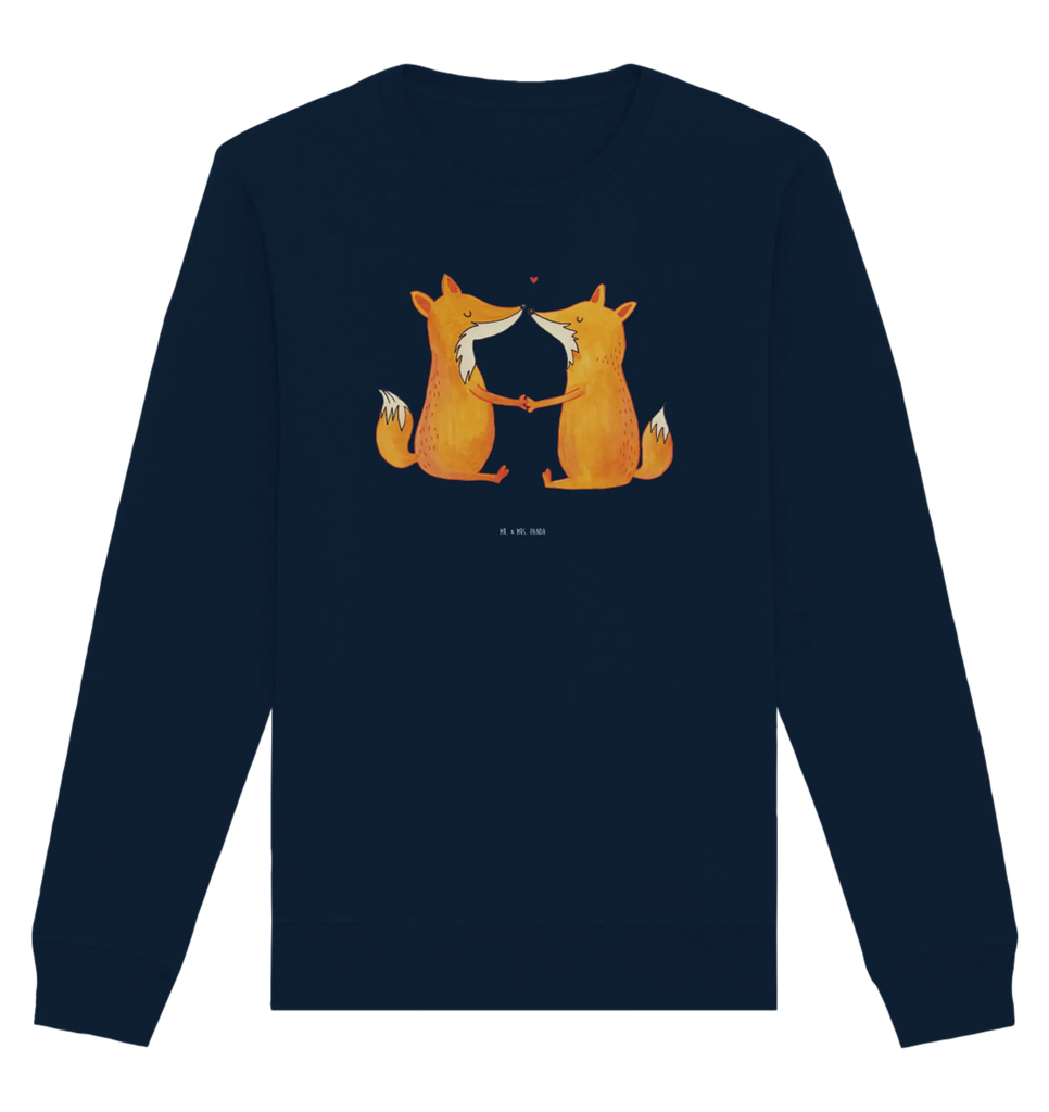 Organic Pullover Füchse Liebe Pullover, Pullover Männer, Pullover Frauen, Sweatshirt, Sweatshirt Männer, Sweatshirt Frauen, Unisex, Fuchs, Füchse, Fox, Liebe, Liebespaar, Paar, Partner, Freundin, Freund, Ehe, Verlobte, Ehemann, Ehefrau, Liebesbeweis