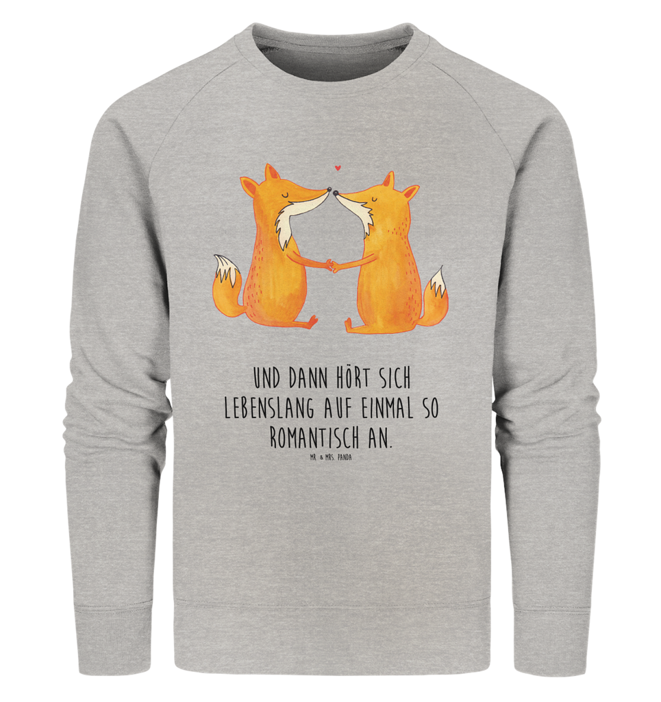 Organic Pullover Füchse Liebe Pullover, Pullover Männer, Pullover Frauen, Sweatshirt, Sweatshirt Männer, Sweatshirt Frauen, Unisex, Fuchs, Füchse, Fox, Liebe, Liebespaar, Paar, Partner, Freundin, Freund, Ehe, Verlobte, Ehemann, Ehefrau, Liebesbeweis