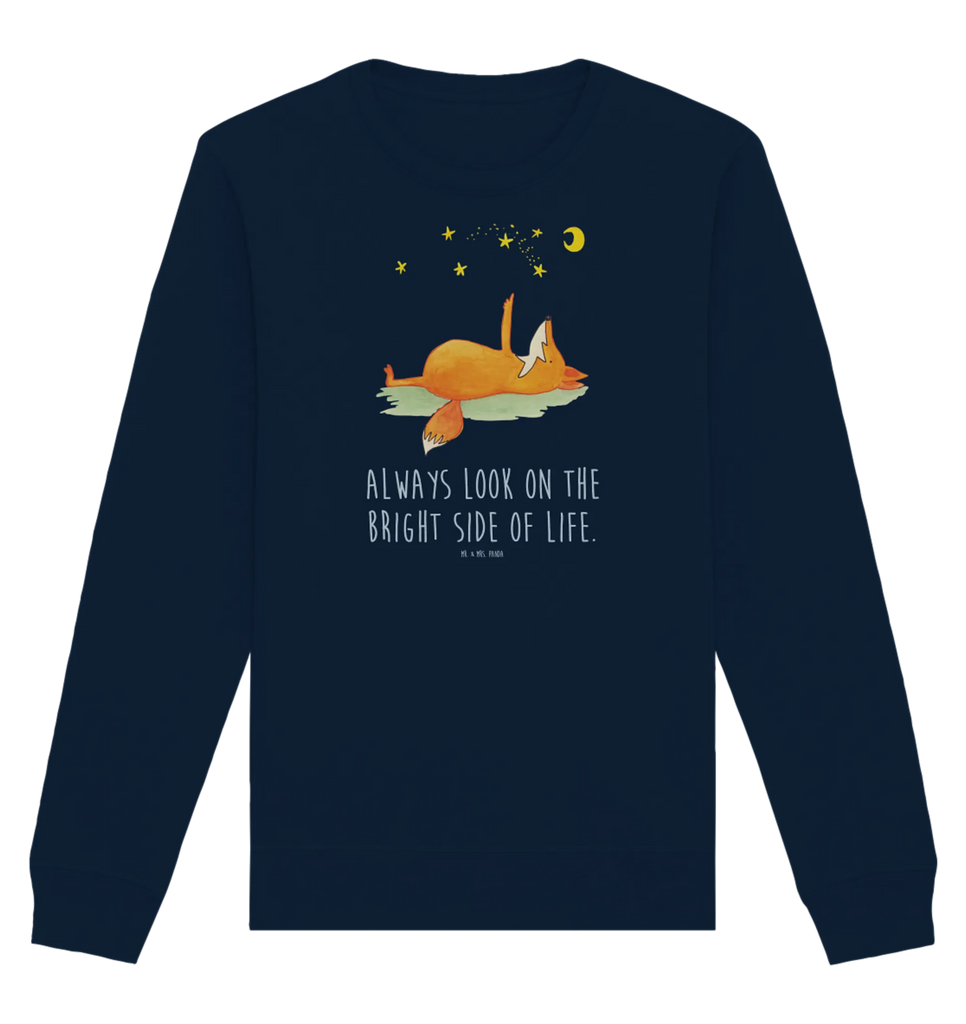 Organic Pullover Fuchs Sterne Pullover, Pullover Männer, Pullover Frauen, Sweatshirt, Sweatshirt Männer, Sweatshirt Frauen, Unisex, Fuchs, Füchse, tröstende Worte, Spruch positiv, Spruch schön, Romantik, Always Look on the Bright Side of Life