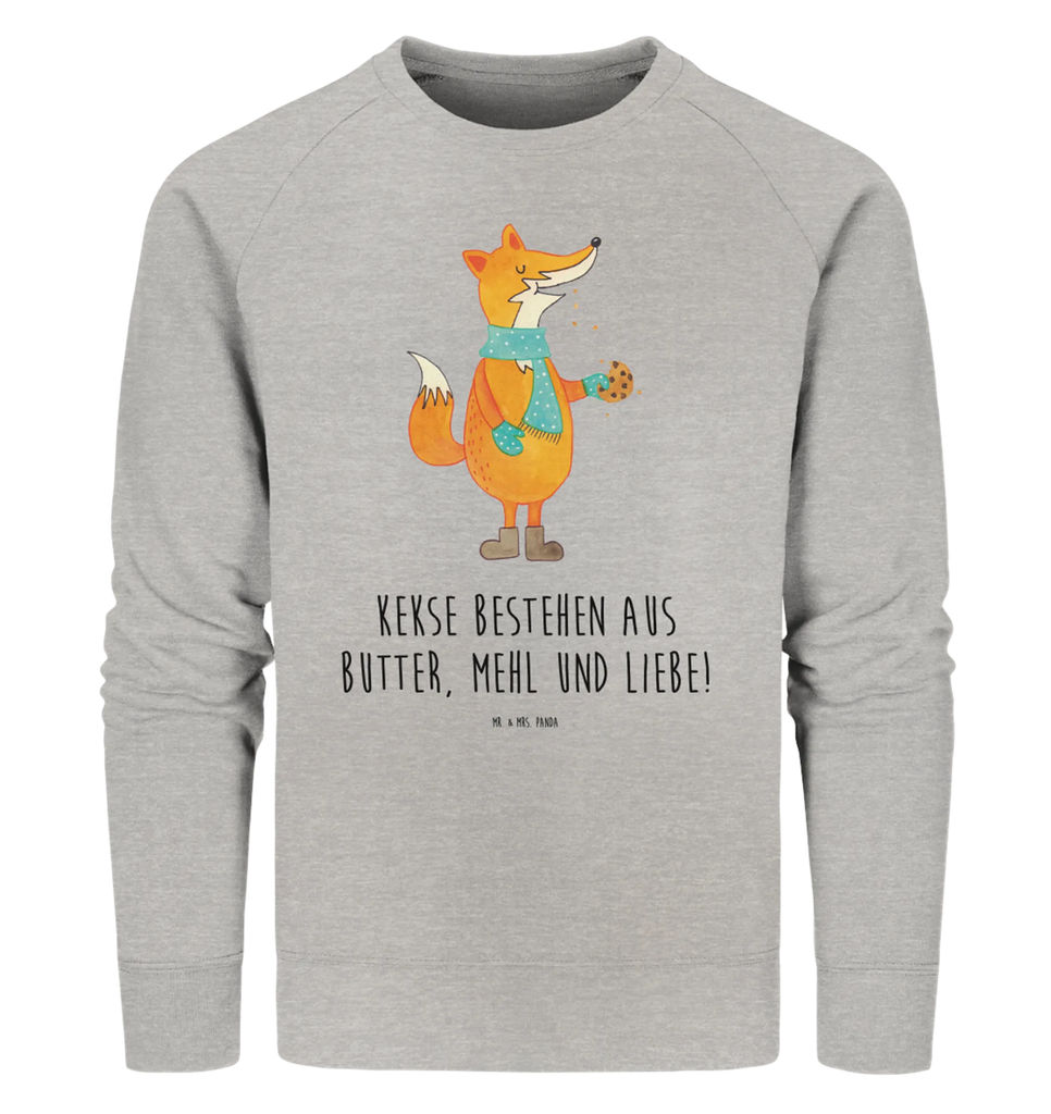 Organic Pullover Fuchs Keks Pullover, Pullover Männer, Pullover Frauen, Sweatshirt, Sweatshirt Männer, Sweatshirt Frauen, Unisex, Fuchs, Füchse, Backen Spruch, Kekse, Winter, Weihnachtszeit, Plätzchen, Liebe, Küche Deko