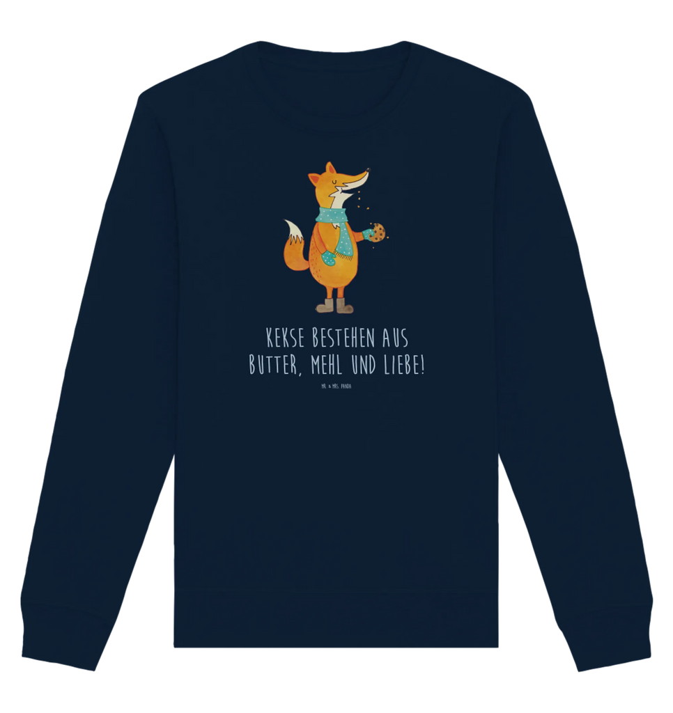 Organic Pullover Fuchs Keks Pullover, Pullover Männer, Pullover Frauen, Sweatshirt, Sweatshirt Männer, Sweatshirt Frauen, Unisex, Fuchs, Füchse, Backen Spruch, Kekse, Winter, Weihnachtszeit, Plätzchen, Liebe, Küche Deko