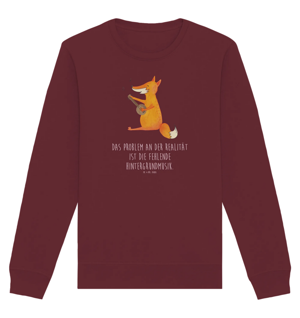 Organic Pullover Fuchs Gitarre Pullover, Pullover Männer, Pullover Frauen, Sweatshirt, Sweatshirt Männer, Sweatshirt Frauen, Unisex, Fuchs, Füchse, Geschenk Musiker, Musik Spruch, Musikerin, Sänger, Sängerin, Gitarre