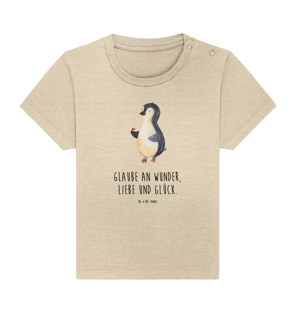 Organic Baby Shirt Pinguin Marienkäfer Baby T-Shirt, Jungen Baby T-Shirt, Mädchen Baby T-Shirt, Shirt, Pinguin, Pinguine, Marienkäfer, Liebe, Wunder, Glück, Freude, Lebensfreude