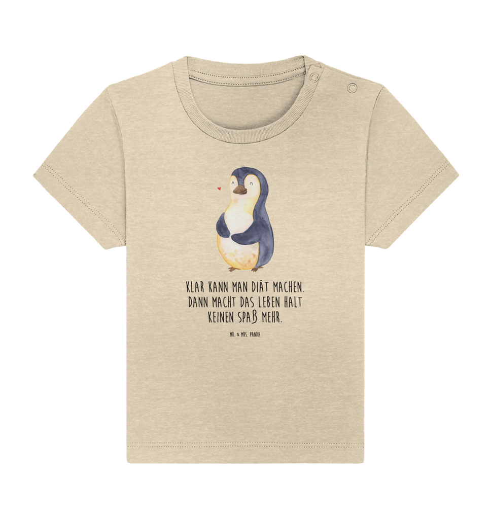 Organic Baby Shirt Pinguin Diät Baby T-Shirt, Jungen Baby T-Shirt, Mädchen Baby T-Shirt, Shirt, Pinguin, Pinguine, Diät, Abnehmen, Abspecken, Gewicht, Motivation, Selbstliebe, Körperliebe, Selbstrespekt