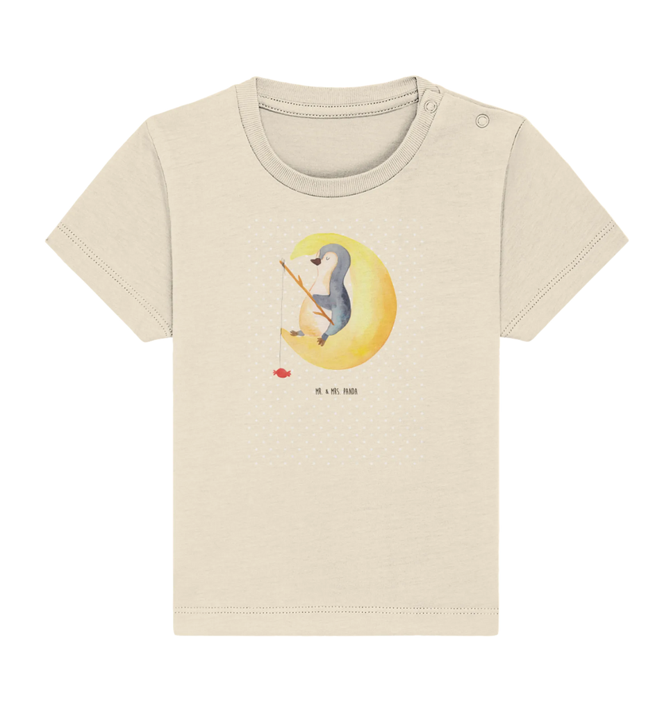 Organic Baby Shirt Pinguin Mond Baby T-Shirt, Jungen Baby T-Shirt, Mädchen Baby T-Shirt, Shirt, Pinguin, Pinguine, Spruch, schlafen, Nachtruhe, Einschlafen, Schlafzimmer, Schlafstörungen, Gästezimmer