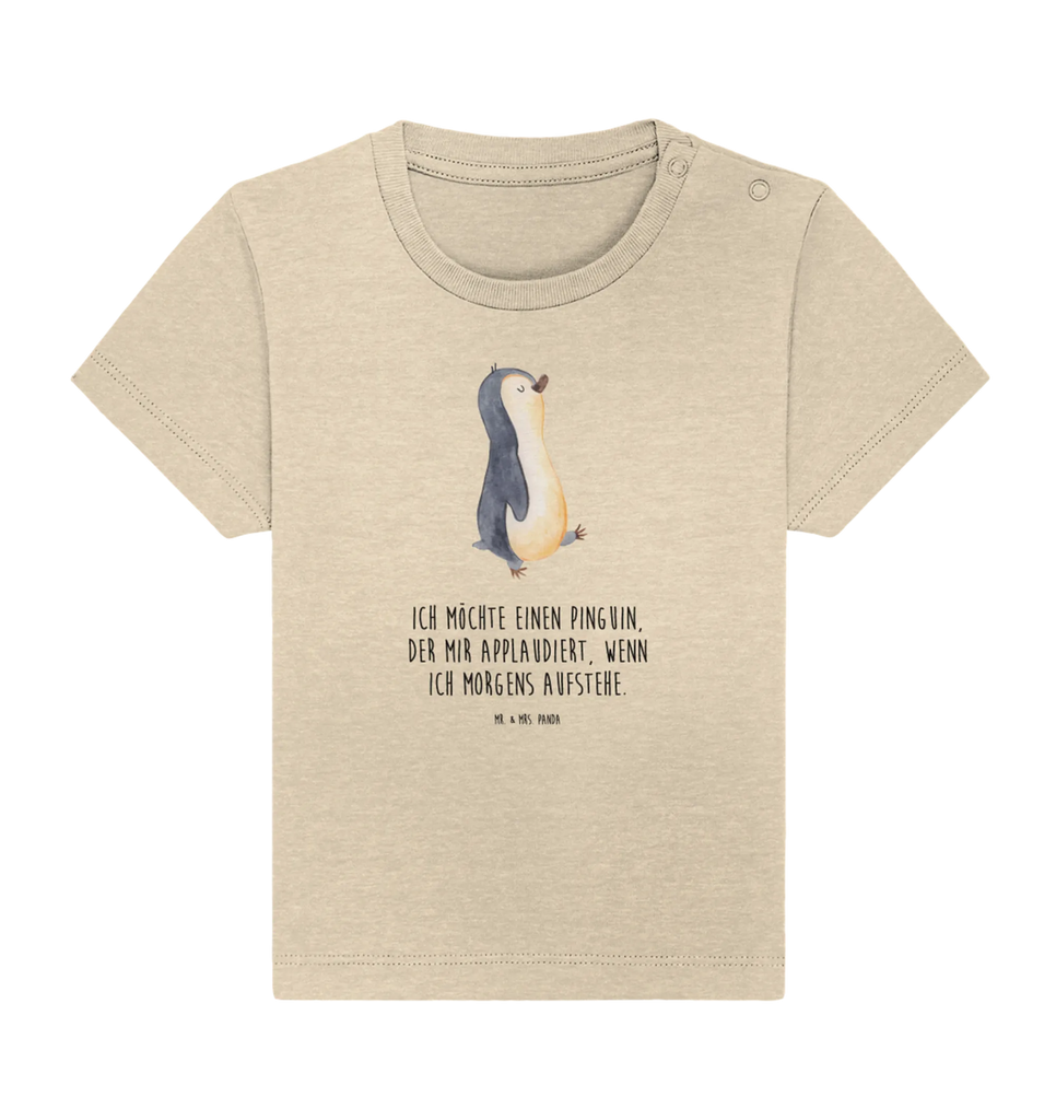 Organic Baby Shirt Pinguin marschieren Baby T-Shirt, Jungen Baby T-Shirt, Mädchen Baby T-Shirt, Shirt, Pinguin, Pinguine, Frühaufsteher, Langschläfer, Bruder, Schwester, Familie