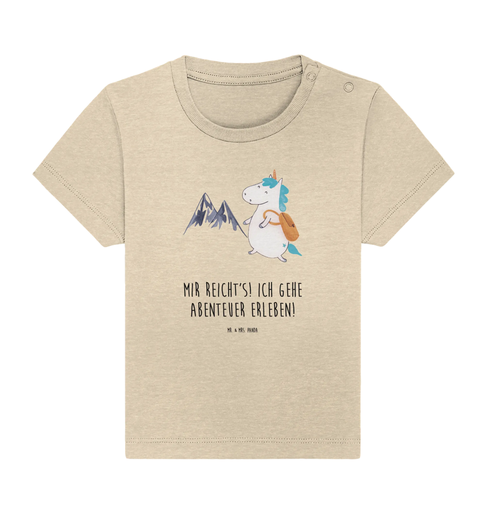 Organic Baby Shirt Einhorn Bergsteiger Baby T-Shirt, Jungen Baby T-Shirt, Mädchen Baby T-Shirt, Shirt, Einhorn, Einhörner, Einhorn Deko, Pegasus, Unicorn, Bergsteiger, Abenteuer, Berge, Abenteurer, Weltenbummler, Weltreise, Reisen, Urlaub, Entdecker