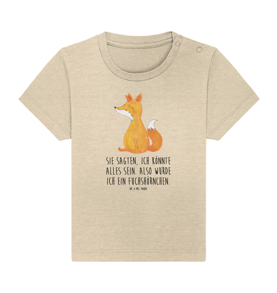 Organic Baby Shirt Einhorn Wunsch Baby T-Shirt, Jungen Baby T-Shirt, Mädchen Baby T-Shirt, Shirt, Einhorn, Einhörner, Einhorn Deko, Pegasus, Unicorn, Fuchs, Unicorns, Fuchshörnchen, Fuchshorn, Foxycorn, Füchse