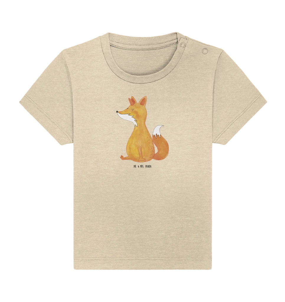 Organic Baby Shirt Einhorn Wunsch Baby T-Shirt, Jungen Baby T-Shirt, Mädchen Baby T-Shirt, Shirt, Einhorn, Einhörner, Einhorn Deko, Pegasus, Unicorn, Fuchs, Unicorns, Fuchshörnchen, Fuchshorn, Foxycorn, Füchse