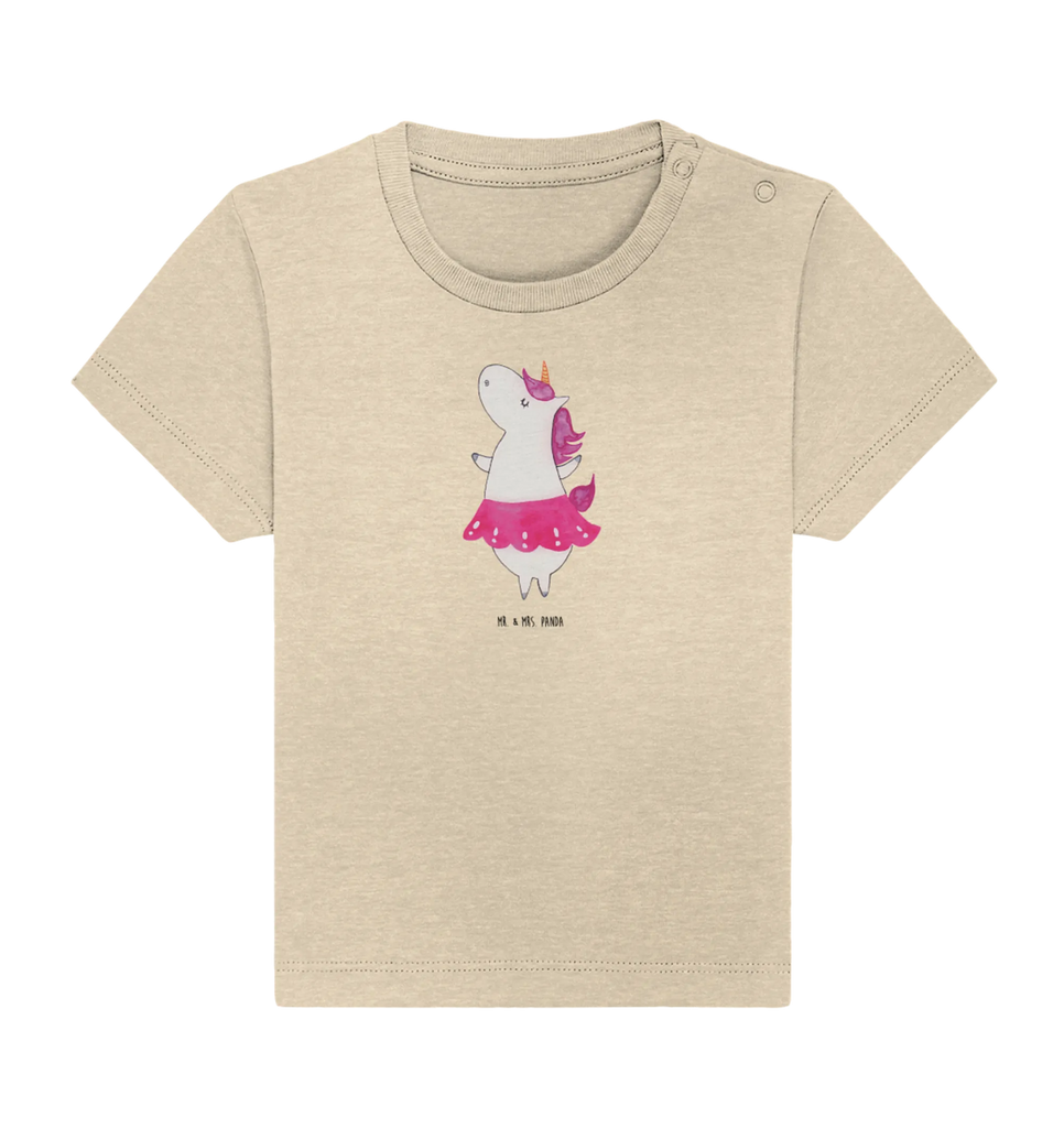 Organic Baby Shirt Einhorn Ballerina Baby T-Shirt, Jungen Baby T-Shirt, Mädchen Baby T-Shirt, Shirt, Einhorn, Einhörner, Einhorn Deko, Pegasus, Unicorn, Tanzen, Ballerina, Party, Wohnung, Spaß, Feiern, Geburtstag, Tänzerin, Lebenslust, Lebensfreude