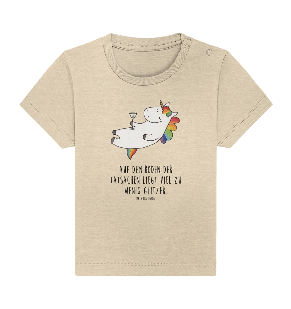 Organic Baby Shirt Einhorn Cocktail Baby T-Shirt, Jungen Baby T-Shirt, Mädchen Baby T-Shirt, Shirt, Einhorn, Einhörner, Einhorn Deko, Unicorn, Party, Spaß, Feiern, Caipirinha, Rum, Cuba Libre, Sekt, Freundin, Geburtstag, lustig, witzig, Spruch, Glitzer
