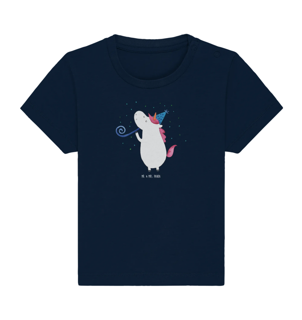 Organic Baby Shirt Einhorn Party Baby T-Shirt, Jungen Baby T-Shirt, Mädchen Baby T-Shirt, Shirt, Einhorn, Einhörner, Einhorn Deko, Pegasus, Unicorn, Glitzer, Konfetti, Party, Geburtstag, Feier, Fest, Alkohol, Disco, Club