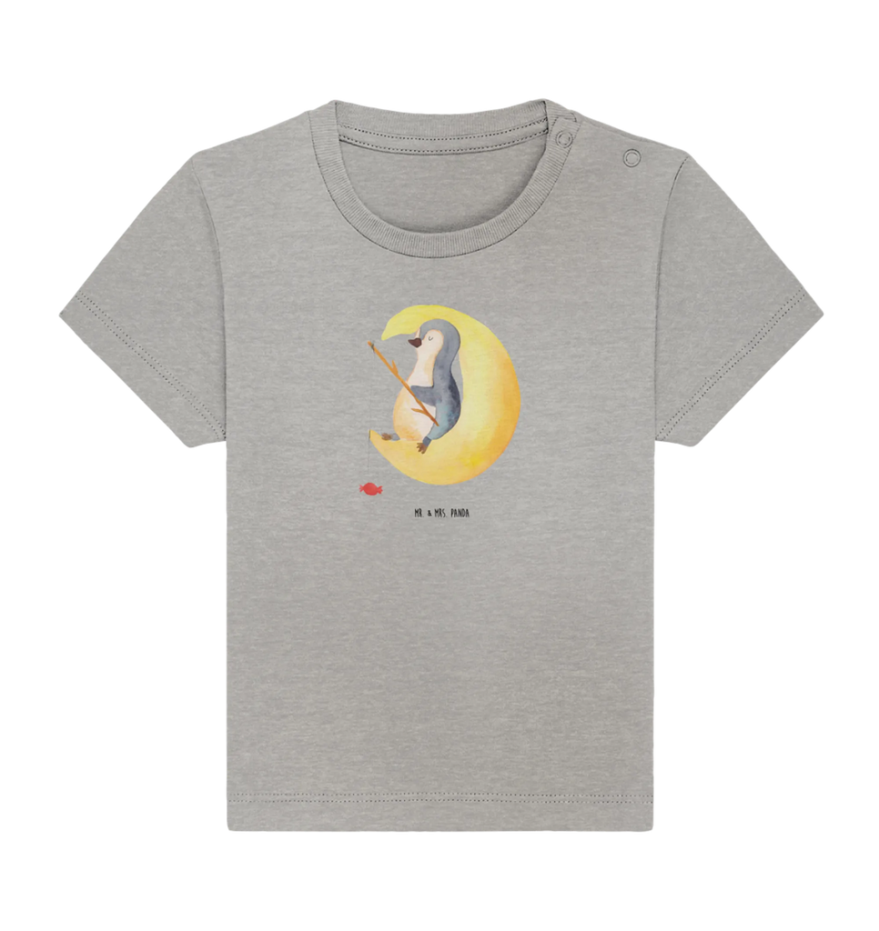 Organic Baby Shirt Pinguin Mond Baby T-Shirt, Jungen Baby T-Shirt, Mädchen Baby T-Shirt, Shirt, Pinguin, Pinguine, Spruch, schlafen, Nachtruhe, Einschlafen, Schlafzimmer, Schlafstörungen, Gästezimmer