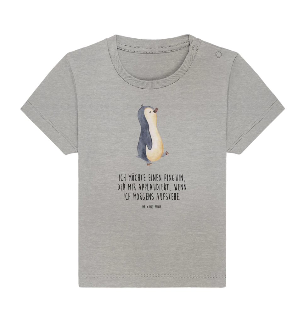 Organic Baby Shirt Pinguin marschieren Baby T-Shirt, Jungen Baby T-Shirt, Mädchen Baby T-Shirt, Shirt, Pinguin, Pinguine, Frühaufsteher, Langschläfer, Bruder, Schwester, Familie