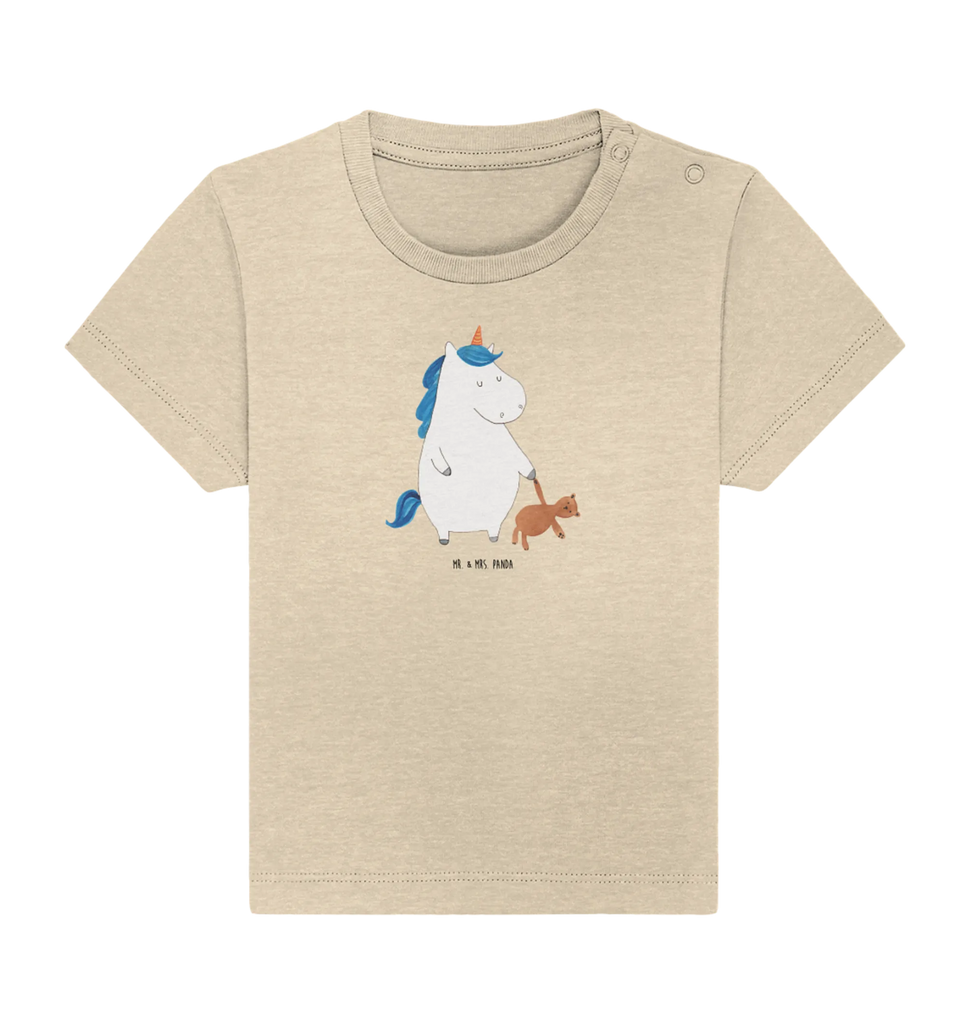 Organic Baby Shirt Einhorn Teddy Baby T-Shirt, Jungen Baby T-Shirt, Mädchen Baby T-Shirt, Shirt, Einhorn, Einhörner, Einhorn Deko, Unicorn, schlafen, gute Nacht, Single, Bett, Träumen, Freundin, Singleleben