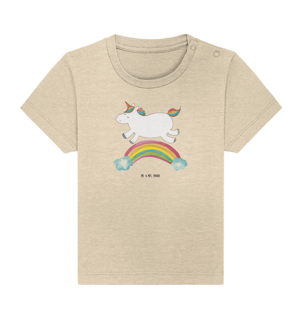 Organic Baby Shirt Einhorn Regenbogen Baby T-Shirt, Jungen Baby T-Shirt, Mädchen Baby T-Shirt, Shirt, Einhorn, Einhörner, Einhorn Deko, Pegasus, Unicorn, Regenbogen, Glitzer, Einhornpower, Erwachsenwerden, Einhornautobahn